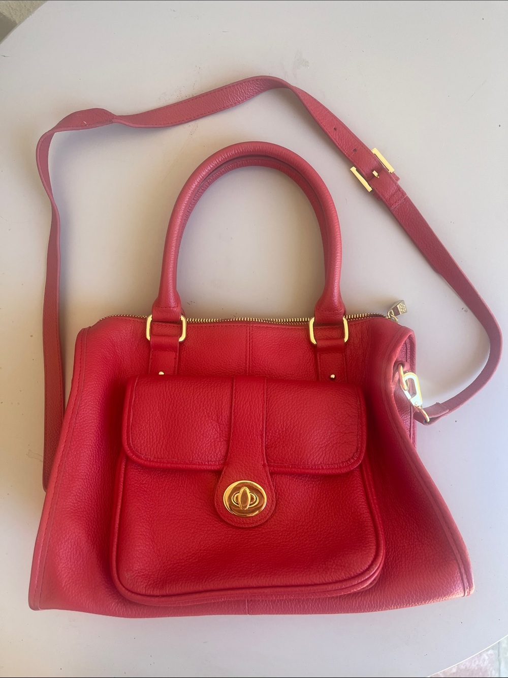 Ora Delphine Kelly Purse in Red